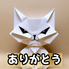 折り紙ネコの日常