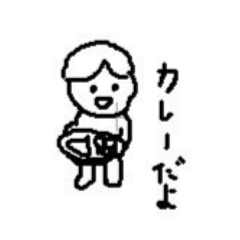 れん画伯LINEスタンプ③ごはん編