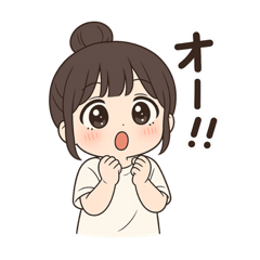 【ゆるっとお団子ヘア彼女】