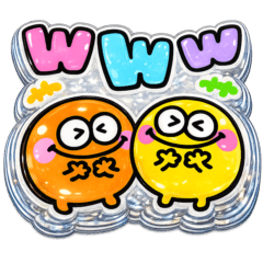 超ぷっくりシール⭐︎カラフルモンスター