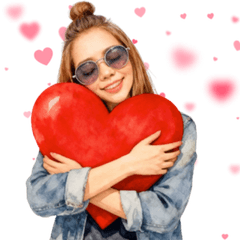 Sassy Glasses Girl Daily Mood