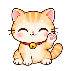 Lucky Orange Tabby: Taiwan Greetings
