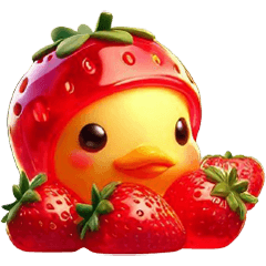 Jelly Gummy strawberry duck