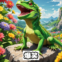 トカゲの感情スタンプ