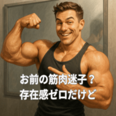 煽り性能MAXトレーニー【筋トレ・日常】