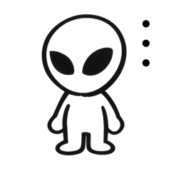 可愛いスタンプ　宇宙人編