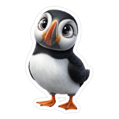 海のパフィンの毎日スタンプ