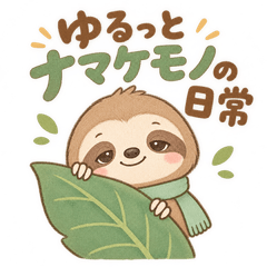 手書き風ナマケモノの日常ことば