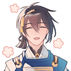 笑顔多め三日月宗近スタンプ