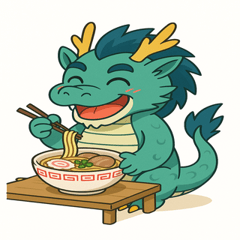 Cheerful Seiryu: Cute Dragon Emotions