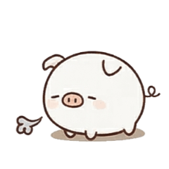 丸くてふっくらした小さなブタ A1