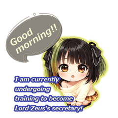 神様見習いの４人組スタンプ English Ver.