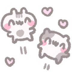 ゆる〜いちびにゃた♡(写真に貼れる！)