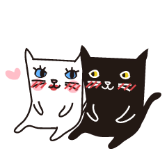 黒猫&青い目の白猫3