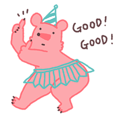 dance dance pinkbear