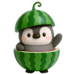 ふんわりペンちゃんの夏 3D