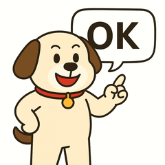 かわいい子犬の挨拶スタンプ