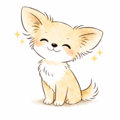 Gentle Chihuahua Feelings Stickers