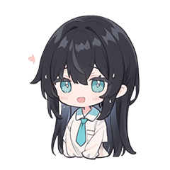 Adorable black-haired