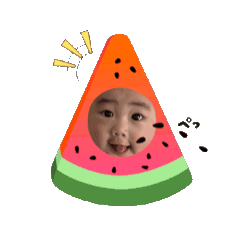 動くあおしゃんスタンプ