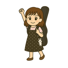 ミカヅキリカの、やさしいひと言スタンプ