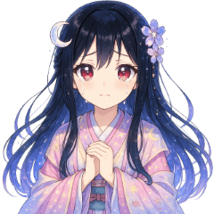 秋のかぐや姫スタンプ・可愛さ満点！