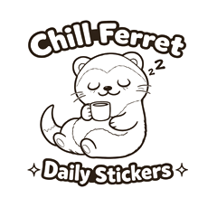 ちょい太ったフェレットの日常スタンプ