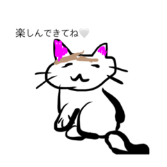 猫のスタンプ三毛猫