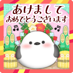 ピアノ・シマエナガ/毎年使える♡年末年始4