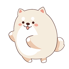 もちふわ!おもち犬【毎日使える日常会話】