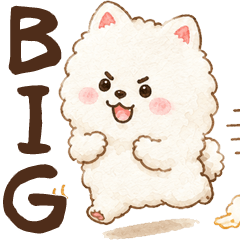 [BIG] ふわふわポメの日常挨拶