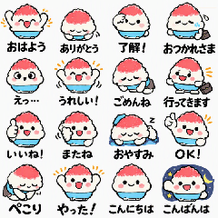 Shaved ice(かき氷)キャラクター