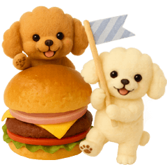 【３D】トイプードル・秋