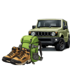 愛車と一緒におでかけスタンプ1