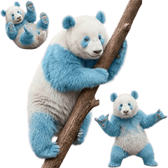 青いパンダ　実写