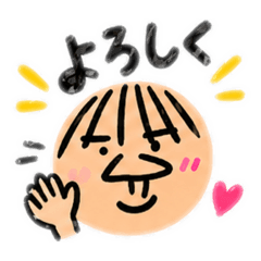 この顔で伝えます。