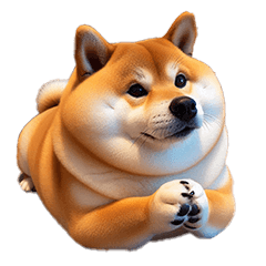 Charming fat Shiba Inu