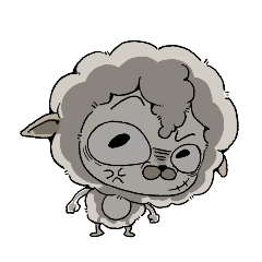 A seemingly gentle but very wild sheep