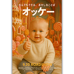 映画ポスター風 日常会話スタンプ