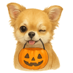 うちの子スタンプ：秋Ver.（ちわわ２）