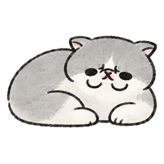 Lazy Hachiware Exotic Shorthair Cat