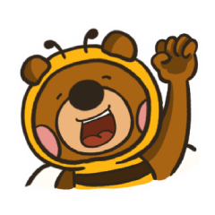 2024 LET&#39;S DRAW - Bear in Bee costume