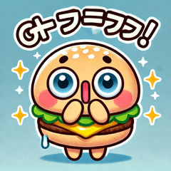 cute burger man