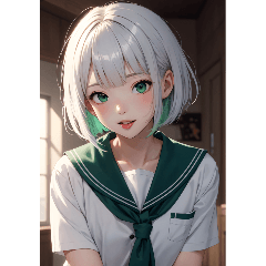 おとなしい女の子の写真