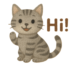 ふわもこフェルト猫