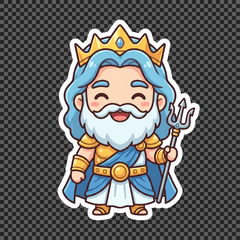 海の神！ちびポセイドン！日常会話スタンプ