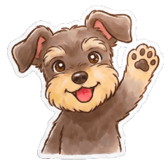 気持ち伝える♪シュナウザーのサンテ