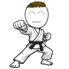 マイルド君の空手スタンプ