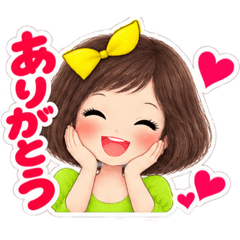 ゆるかわ女の子スタンプ【3】
