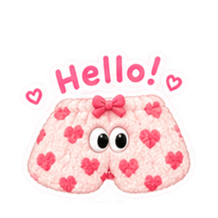 ふわふわパンツ　毎日使えるスタンプ